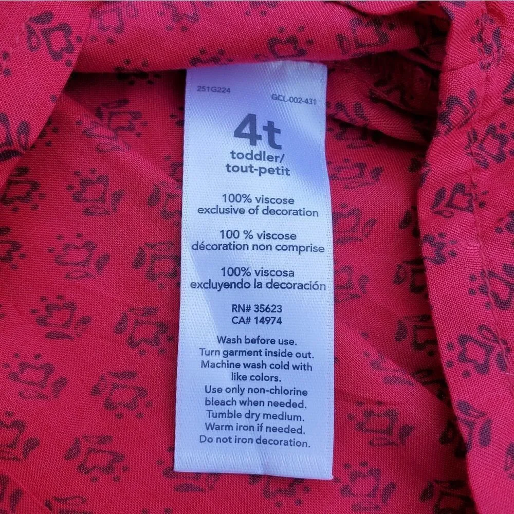 Carter's flower pattern roll up sleeve romper Size 4T